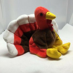 Ty Beanie Baby Gobbles Turkey Plush Stuffed Animal Retired W Tag Nov 27 1996